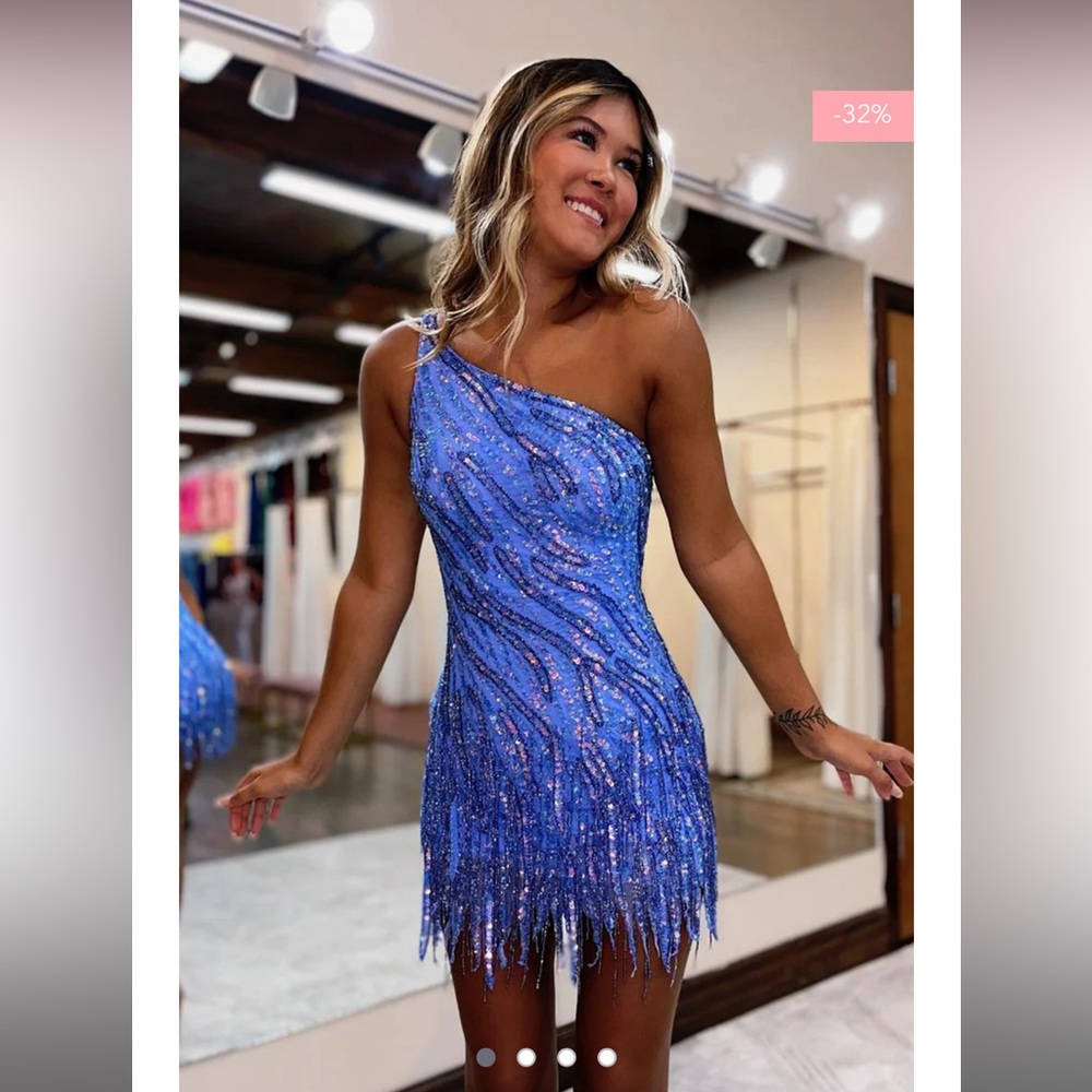 Blue homecoming dress